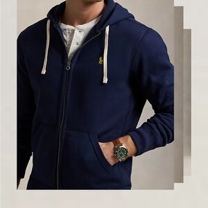 Men’s POLO Ralph Lauren navy full zip hoodie